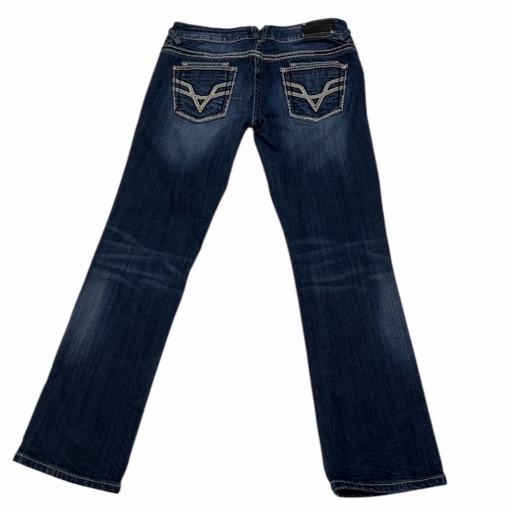 Vigoss Women’s Dark Wash Bootcut Jeans with Back Pocket Stitching